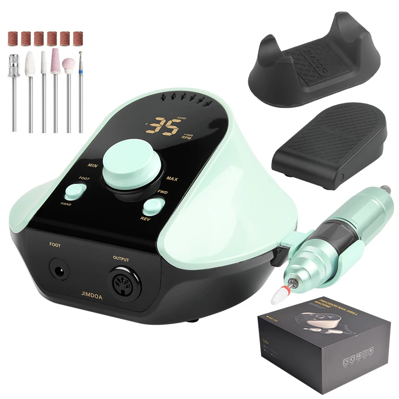 For JMD306 35000RPM Portable Electric Nail Drill Machine Set for Professional Manicure Pedicure Kit