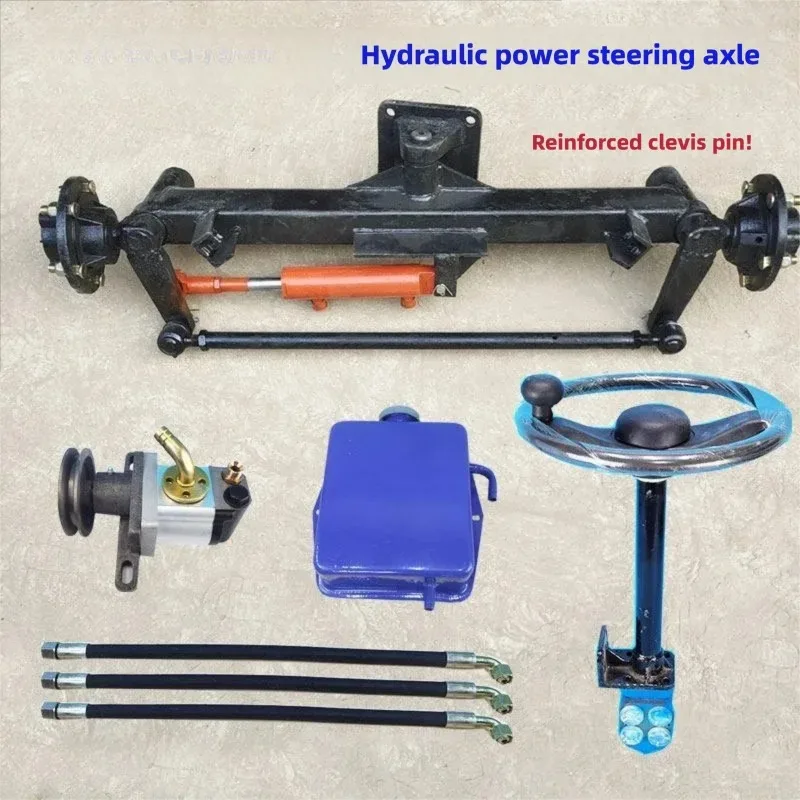 

Hydraulic Front Steering Axle for Agricultural Vehicle Modification Power Steering 4 5 6 Hole Spindle