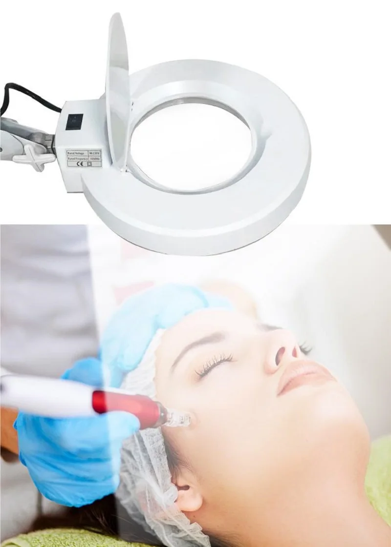 Facial Steamer 2 in 1 with Magnifying Lamp Hot Cold Mist Steamer Machine for Skin Care Beauty Spa Pedicure Facial Equipment