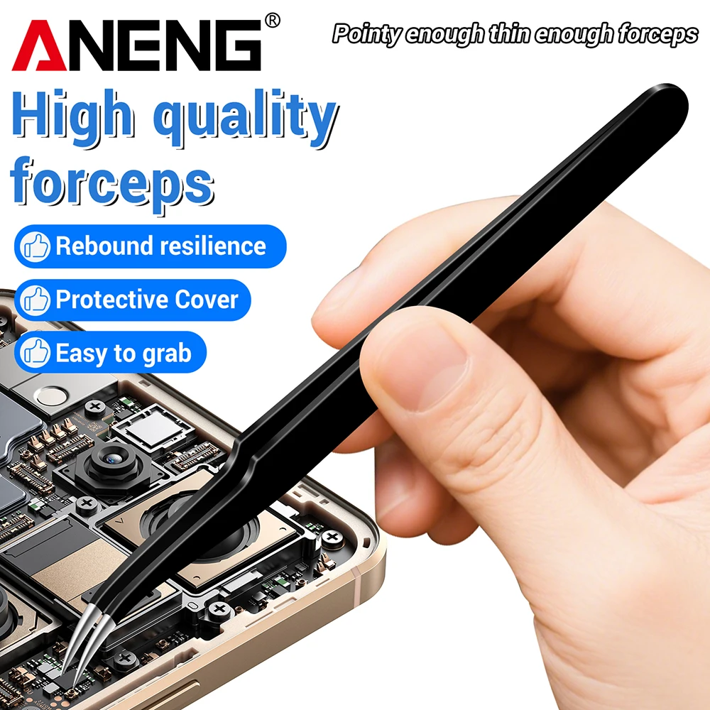 Elbow/straight Precision Forceps Set Electric Soldering Iron Repair Stainless Steel Electronics Soldering Craft Tools