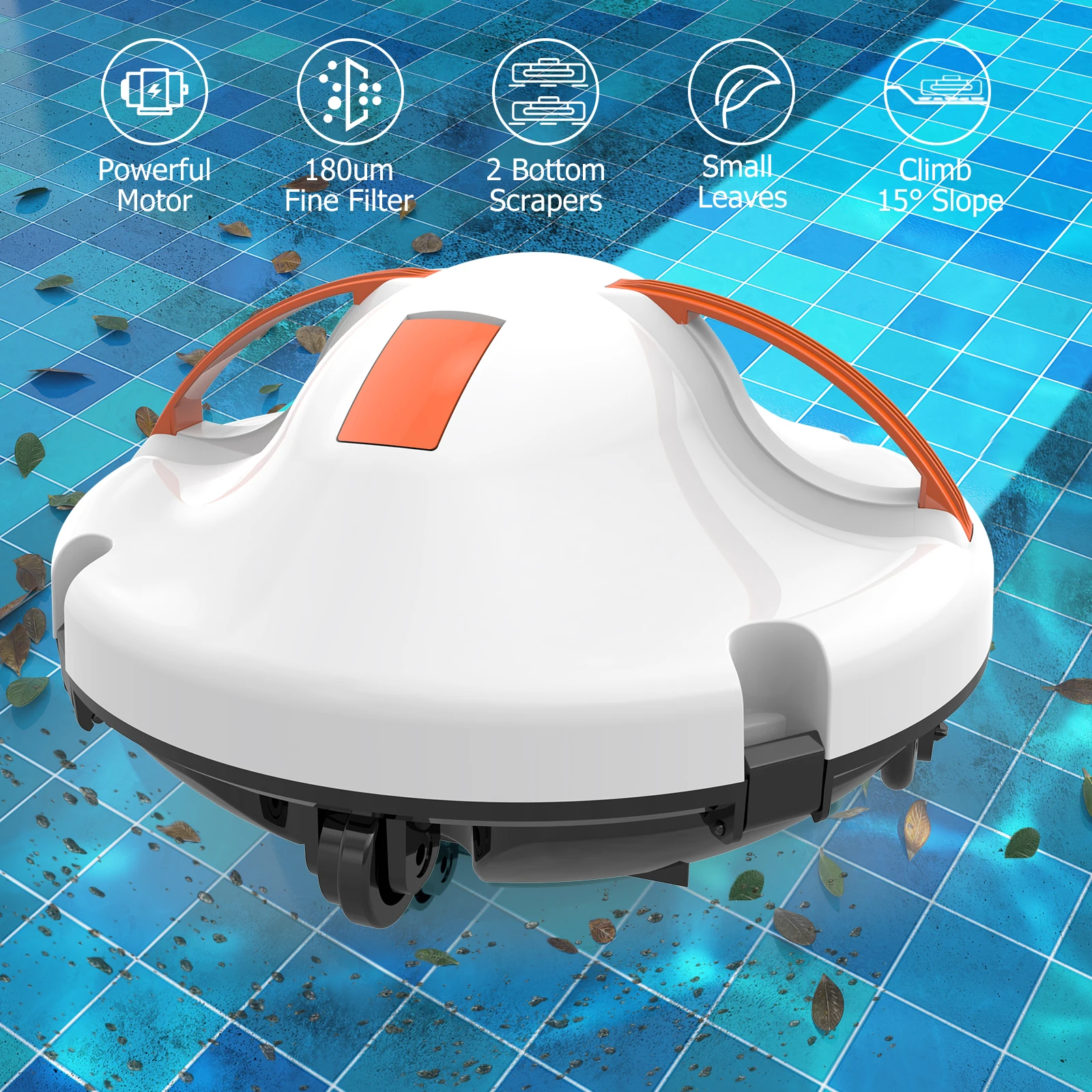 

High Quality Smart Automatic Underwater Pool Robot Cleaner Robotic Automatic Climbing Wall Robotic for Swimming Pools Pool Rope