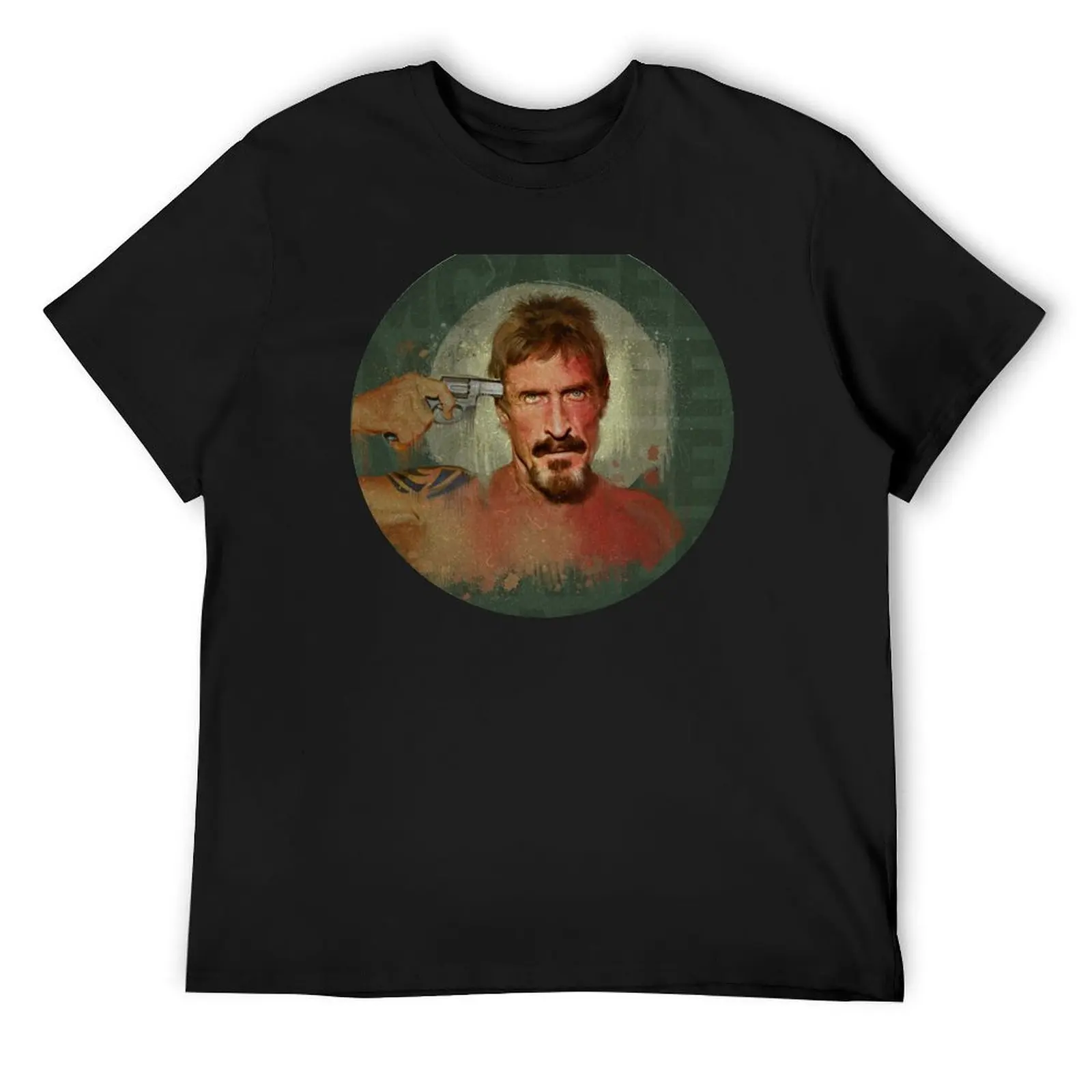 John McAfee T-Shirt new edition oversized graphic tee Aesthetic clothing summer clothes mens t shirt