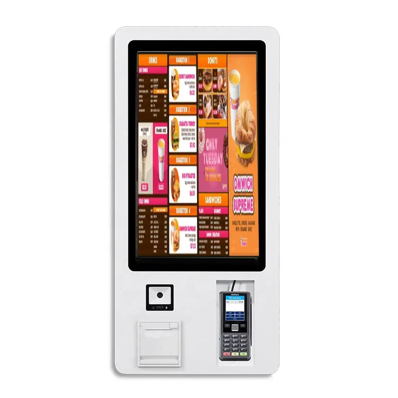 32inch order kiosk touch screen POS system self pay machine self service payment order kiosk for McDonald's/restaurant