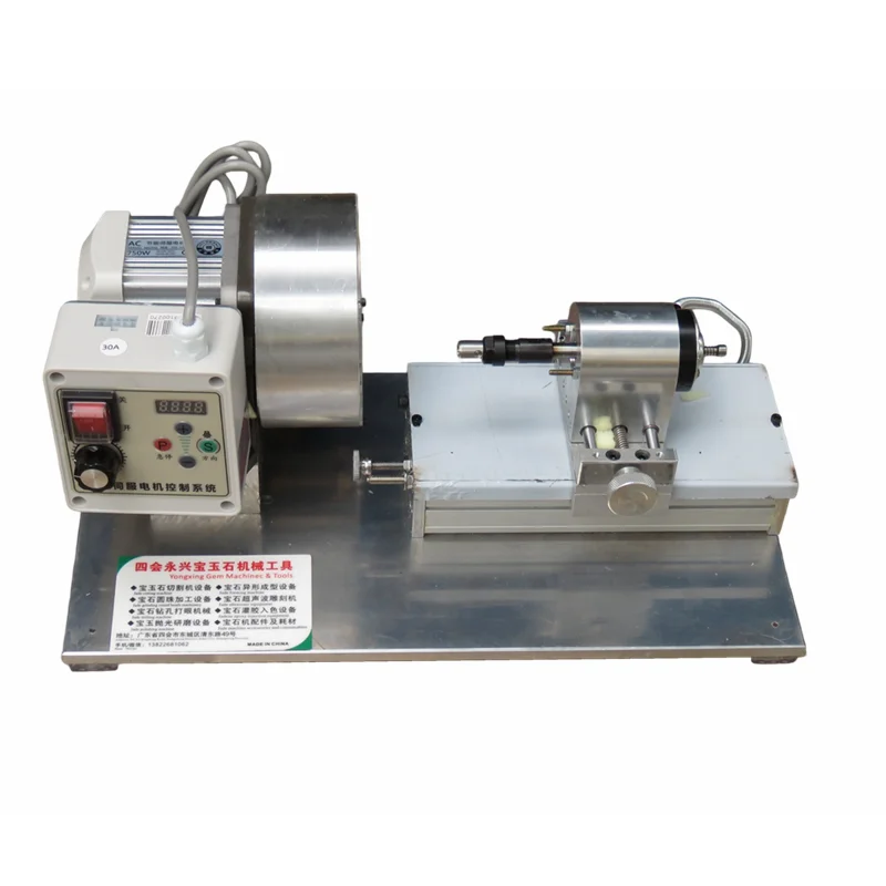 Jade amber beeswax old-fashioned bead shaping machine; two-speed adjustable pin chuck grinding disc tool