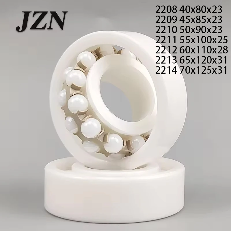 1Pcs Double row aligning ball ceramic bearing 2208 2209 2210 2211 2212 2213 2214 CE High precision
