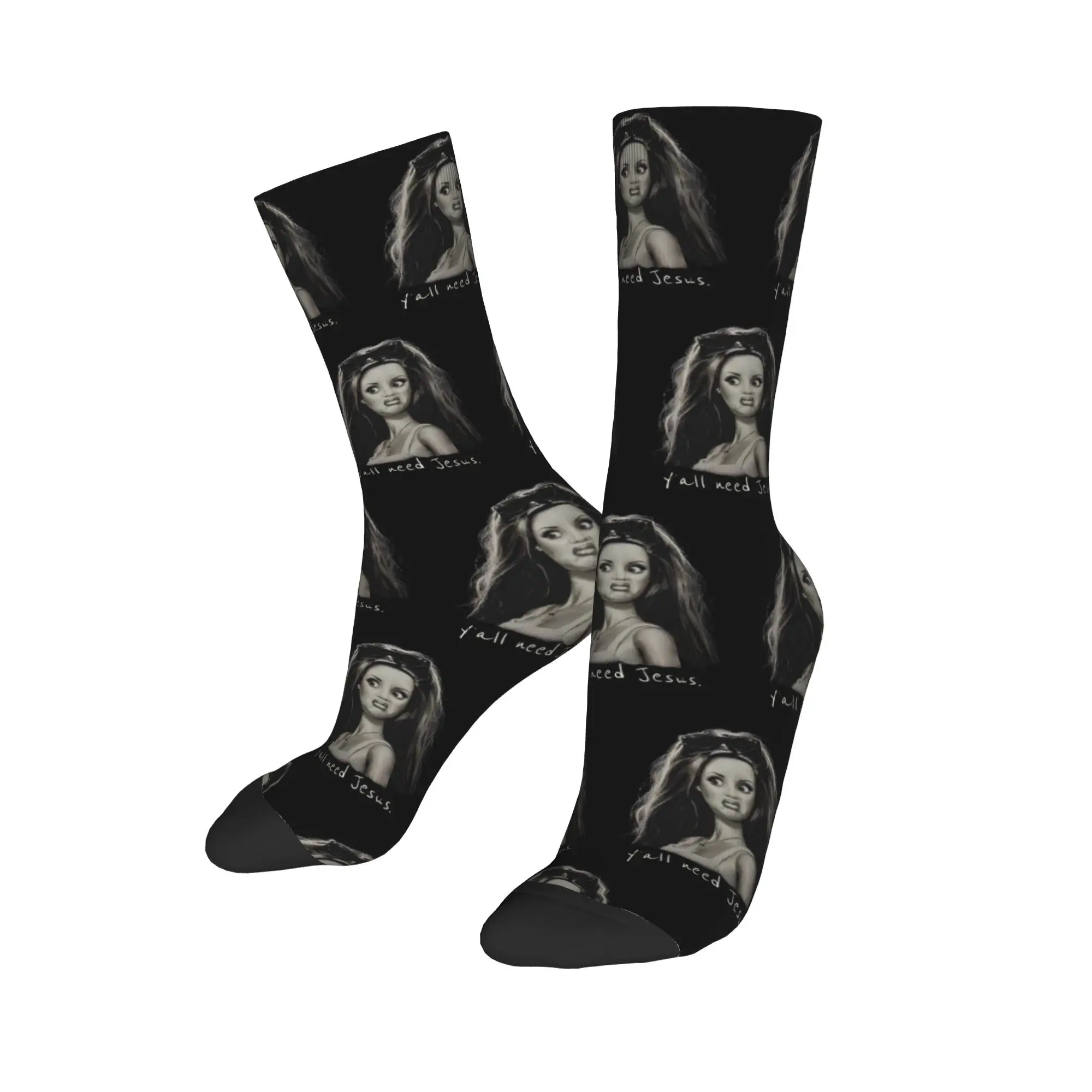 Blonde Doll Disheveled Doll Socks Accessories For Men Women  Sports Socks Cute Best Gifts