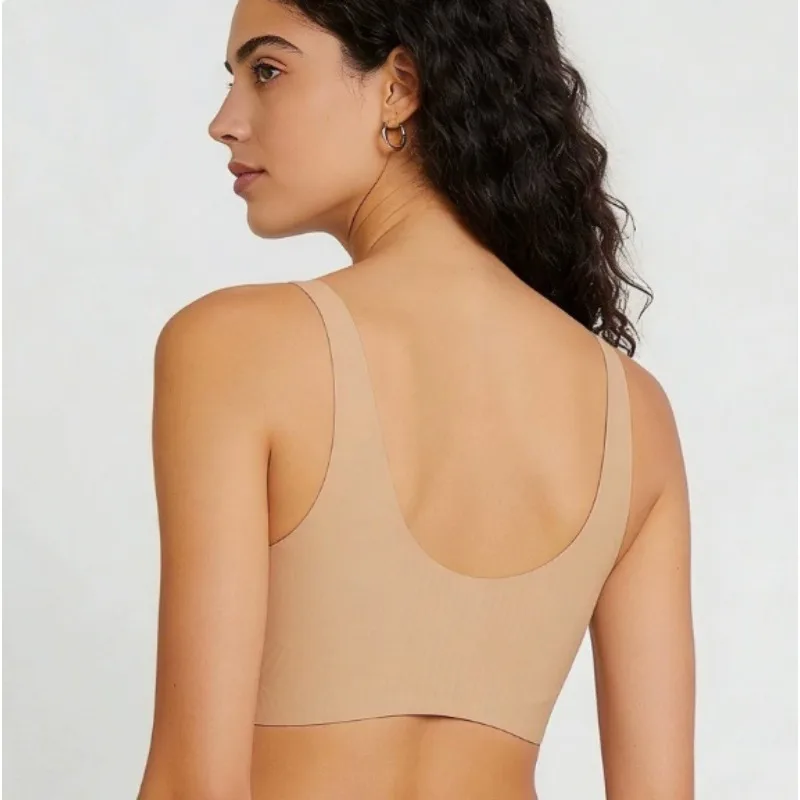 Yoga fitness sports bra women's gathered beautiful back high-intensity sports vest tight sportswear breathable sports top