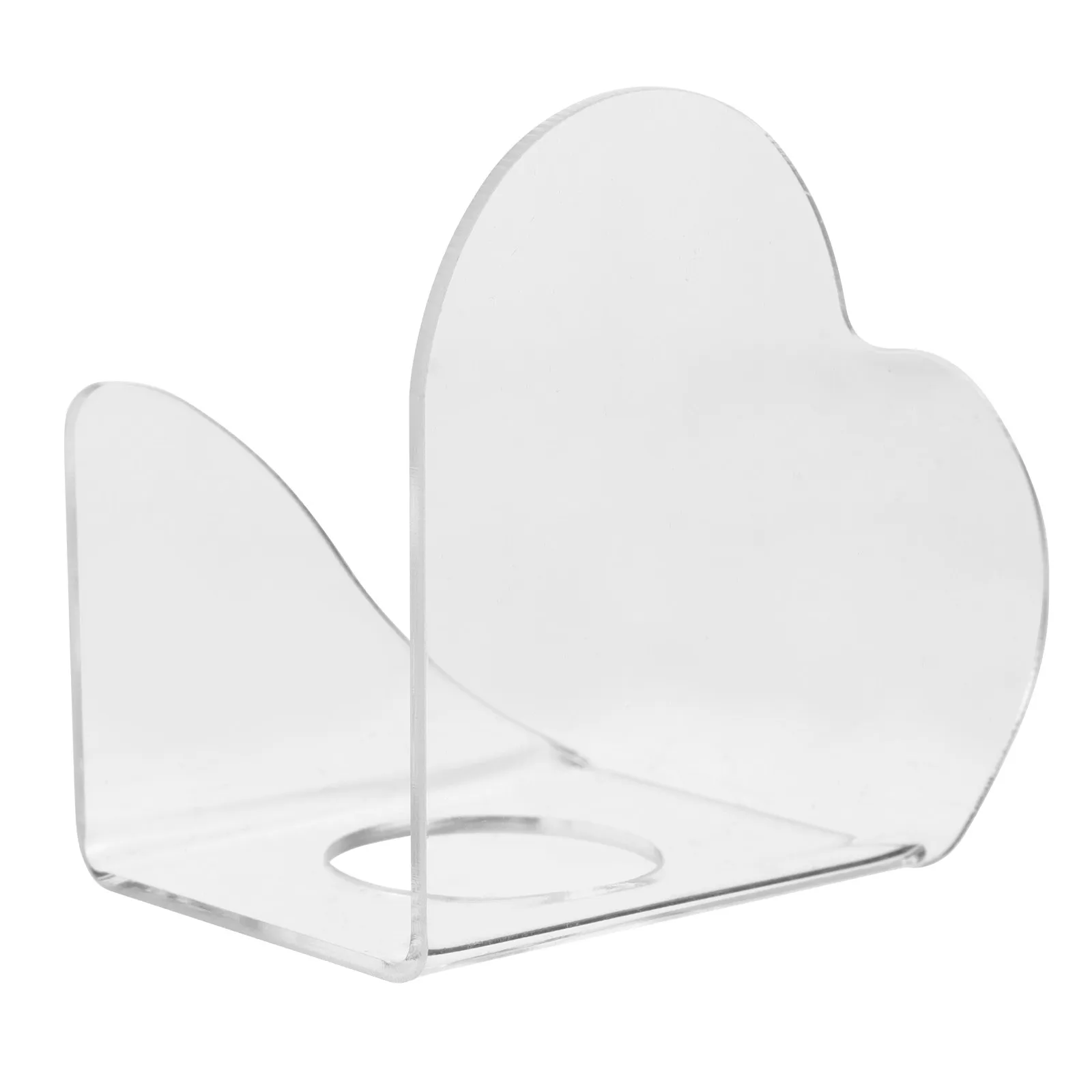 Heart Shaped Acrylic Nail Art Palette Transparent Handheld Mixing Tray for Professional Salon Manicure DIY Nail Polish Color