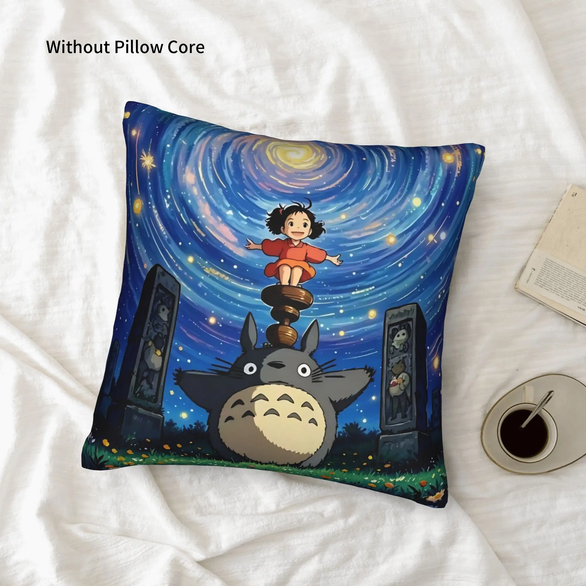 1PC My Neighbor Totoros Pillow Case Home Decor Items Double-Sided Printing  Sofa Cushion Bedroom Bedside Pillow