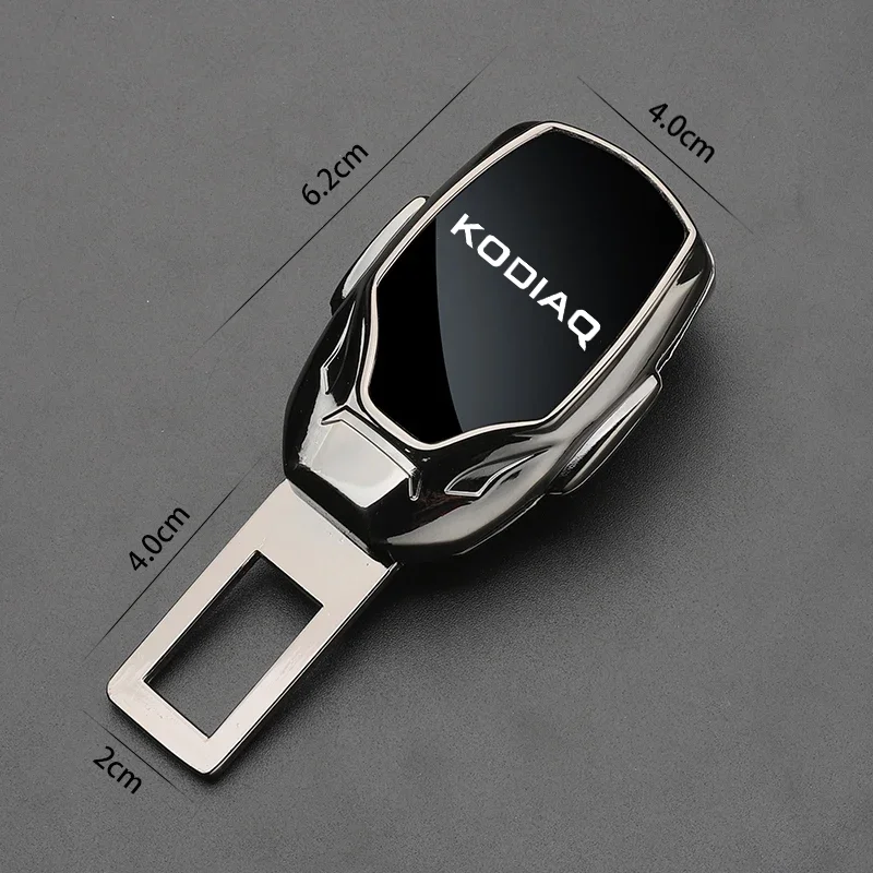 Car Seat Belt Clip Extender Safety Seatbelt Lock Buckle Plug Thick Insert Socket For Skoda Kodiaq 2016 2017 2018 2019 2020 2021