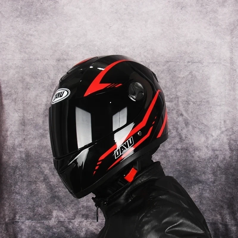 Casco de Motocross 2 Gifs casque de cara completa casco moto para adultos viseras dobles casco de motocicleta casco de motocicleta de doble lente