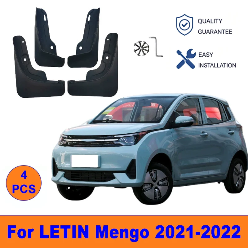 

4Pcs Mud Flaps For LETIN Mengo 2021-2022 - Splash Guards Front & Rear Wheel Fender Mudguards Car Exterior Protection Accessories