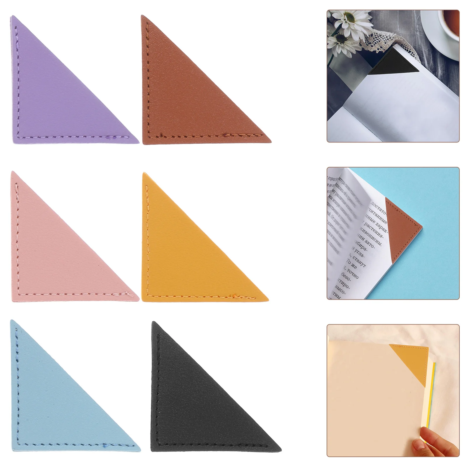 

12Pcs Triangle Bookmarks Corner Page Clips Unique Bookmarks for Reading Bible Verse Markers Book Lovers Women