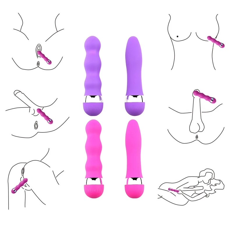 Mini Vibrator Multi Speed G Spot Vagina Vibrators Clitoris Butt Plug Anal Erotic Goods Products for Woman Men Adults Sex Toys