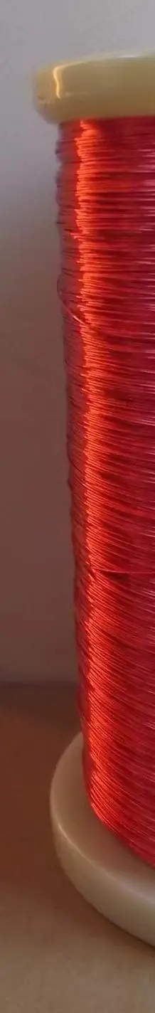 500 meters/lot  0.35mm new polyurethane enamelled round winding red enameled wire QA-1-155