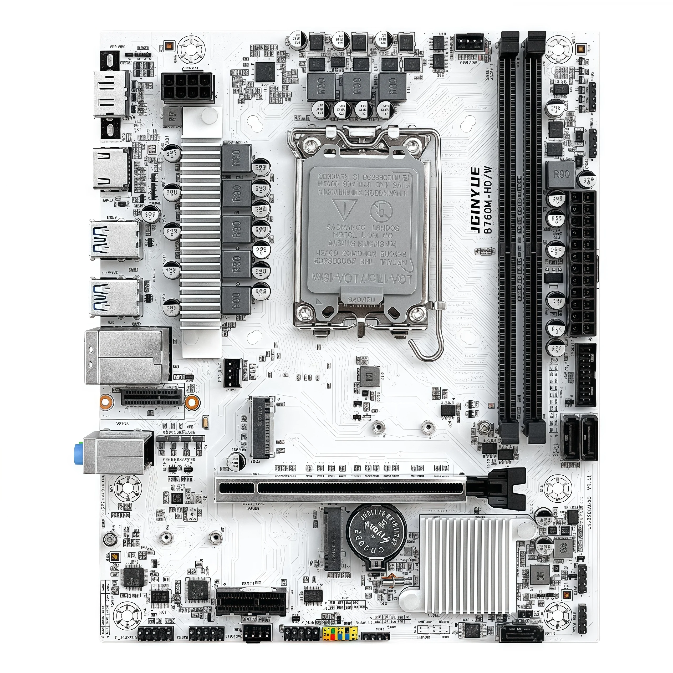اللوحة الأم JingYue B760M HD/W، ذاكرة الوصول العشوائي DDR4، اللوحة الأم لسطح المكتب، Core i5 12400F/13400F/12490F (Intel B760/LGA 1700)