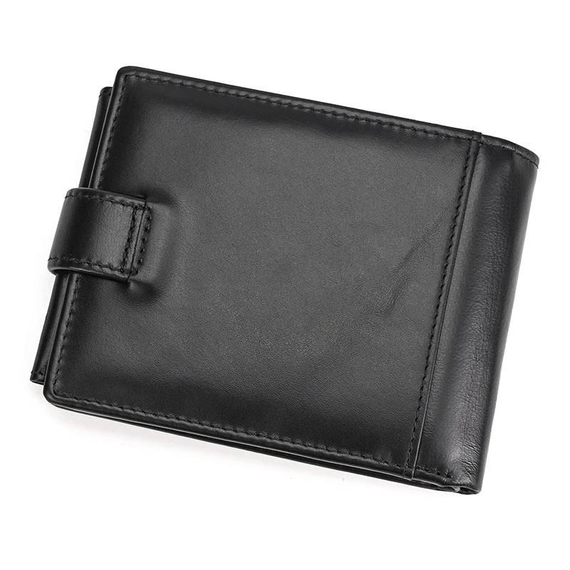 High Fashion top layer cowhide coin purse men genuine leather male wallets business designer male purse short trifold wallets
