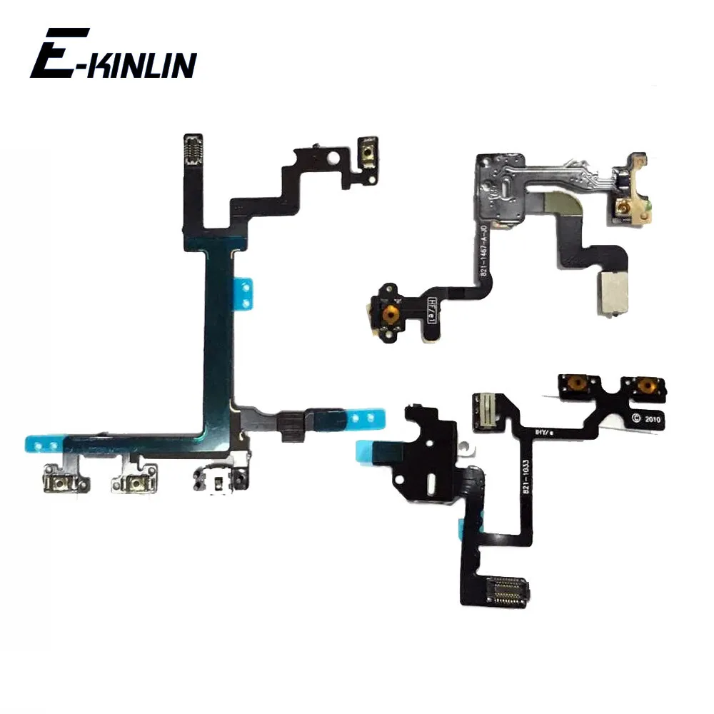 Power On Off Button Volume Switch Key Control Flex Cable Ribbon For iPhone 6 6S Plus 4 4S 5 5S 5C SE 2016 Repair Part