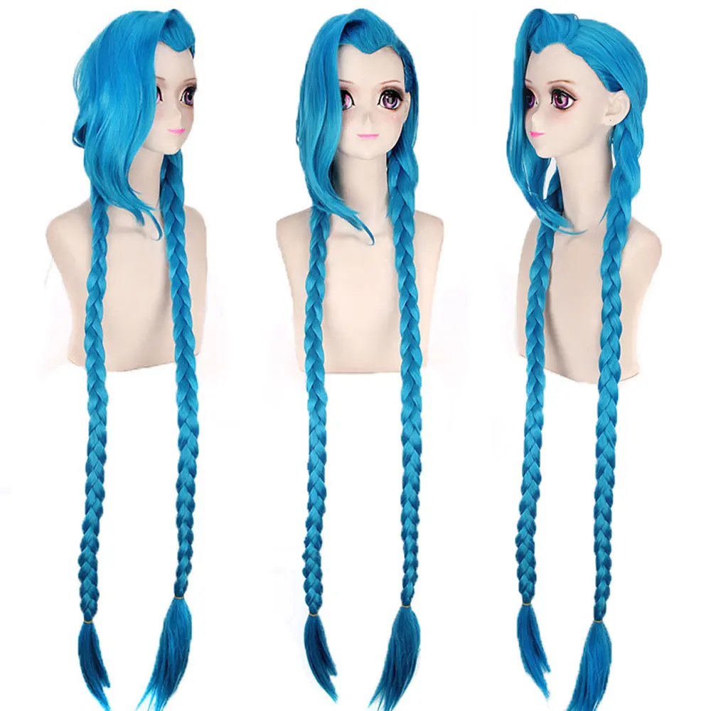 Cosplay LOL Jinx peruka 120cm/46.8 \