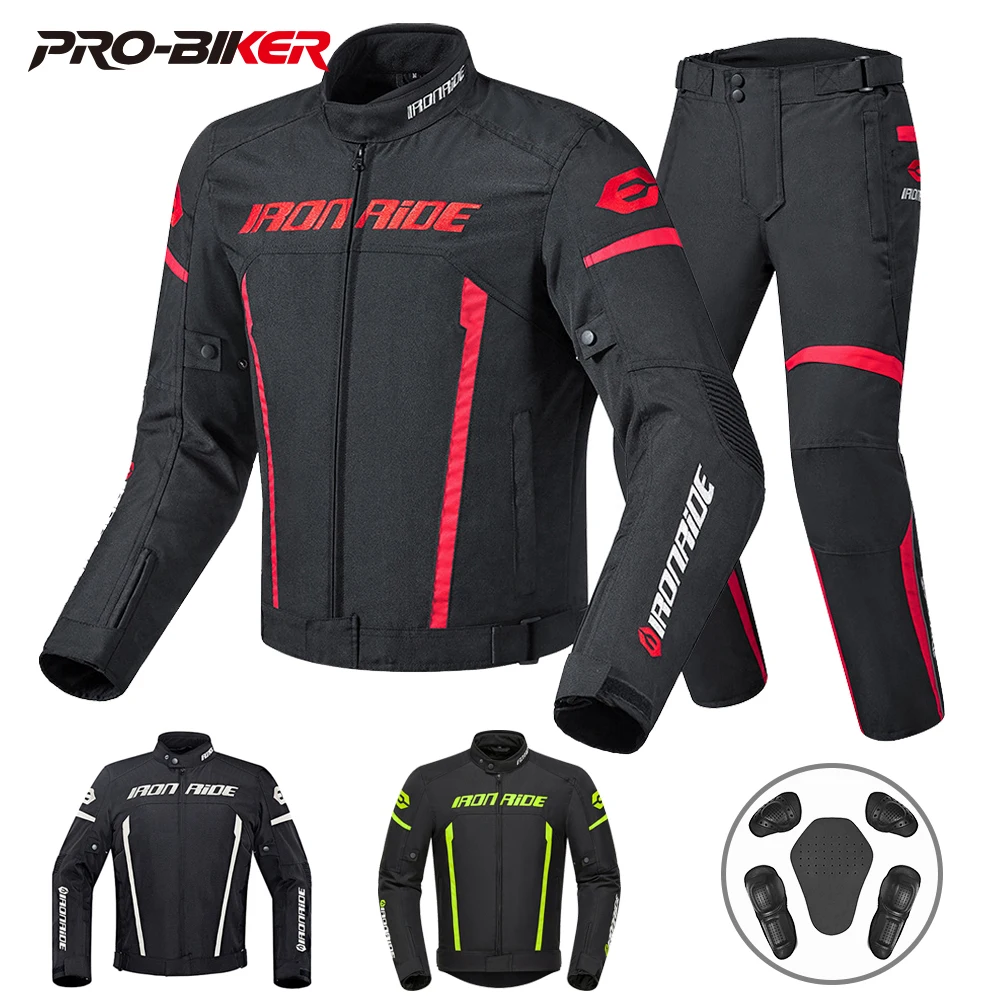 Motorcycle Jacket Men Motocross Riding Clothing Protection Warm Windproof Motorcycle Riding Pant With Protective Gear