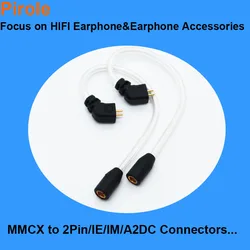 Adapter Cable MMCX To 2Pin 0.78mm IE80i IE900 IM50 QDC OCC Earphone Cable Converter For Sennheiser IE80 IE8i