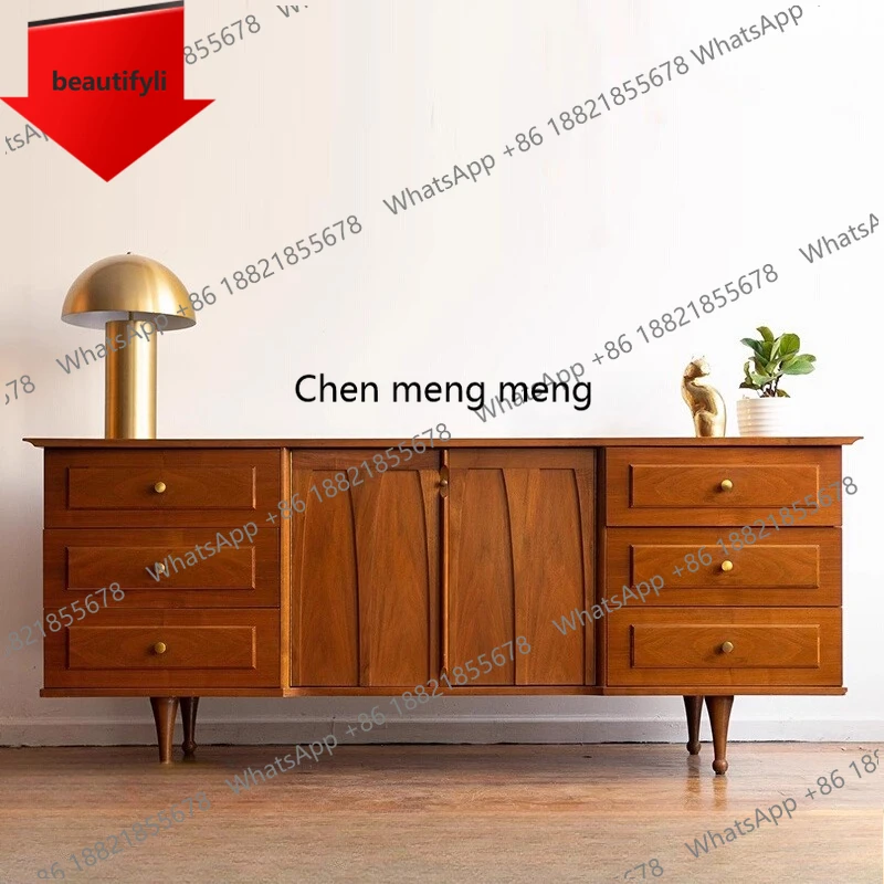 

X188 обеденный боковой шкаф из цельного дерева, входной шкаф для гостиной, небольшая квартира, ящик для спальни, антикварный шкаф для хранения вещей