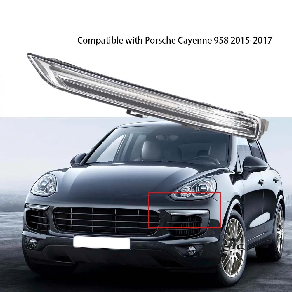 

95863118130 LED Daytime Running Light 7P5941181H 7P5941181J for Porsche Cayenne 958 2015-2017 LED Car Fog Light Turn Signal Lamp