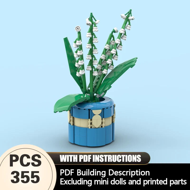 

Creators Plant Series Model MOC Building Bricks Lily Of The Valley Modular Technology Gifts Holiday Assemble Children Toys Suit