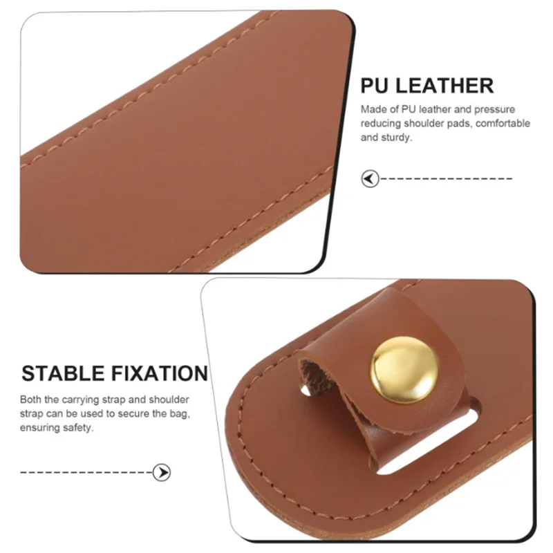 Correa antihombro para bolso de cuero, correa para equipaje, hombrera de cuero, correa de hombro reemplazable de cuero pu, soporte para hombro, carga R
