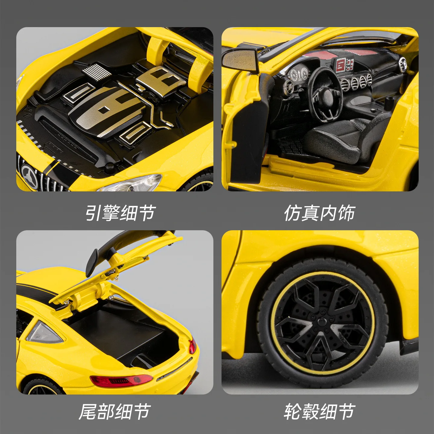 1:24 gtr liga roadster modelo deriva som e luz girando presente brinquedos das crianças diecast liga modelo de carro colecionável