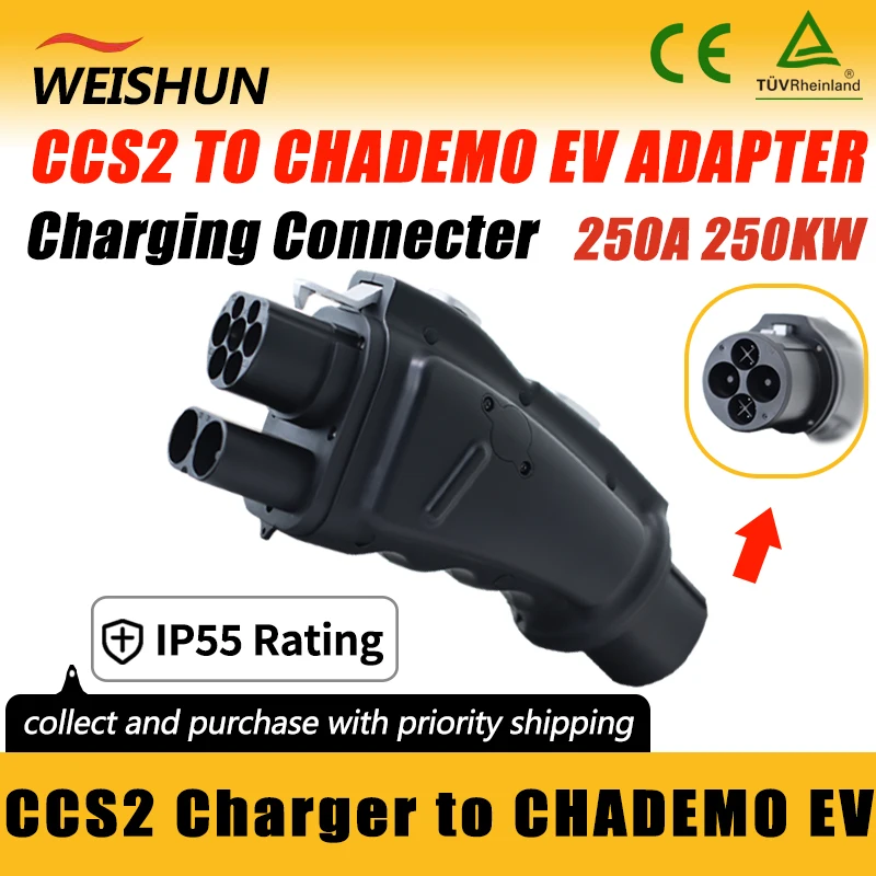 

CCS2 TO CHADEMO EV Adapter Electric Vehicle Charger Connecter for CCS2 Charger To CHADEMO Electric Car Adapter