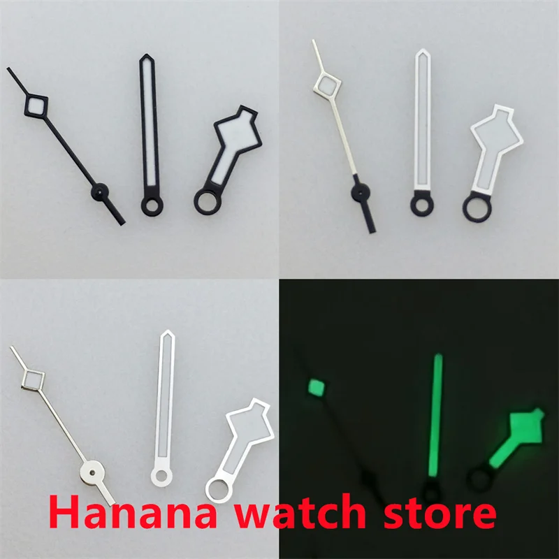 Le lancette del fiocco di neve NH35 sono luminose nere, argento e verdi abbinate ai movimenti NH35 NH36 NH37 NH38