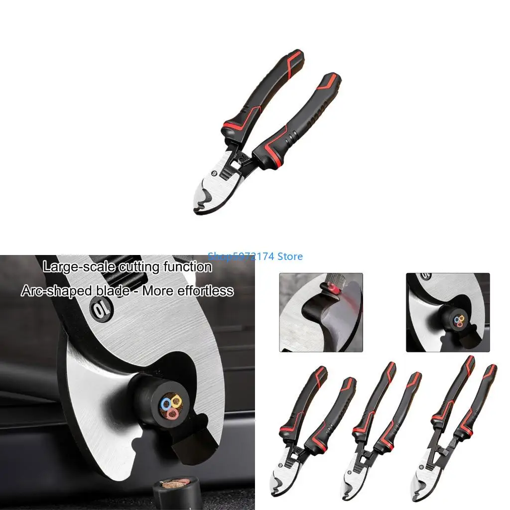 Y3NB Heavy Duty Quiet Operation Electrician Wire Shear Cable Cutting Tool Ergonomic Nonslip Grip Industrial DIY Applications