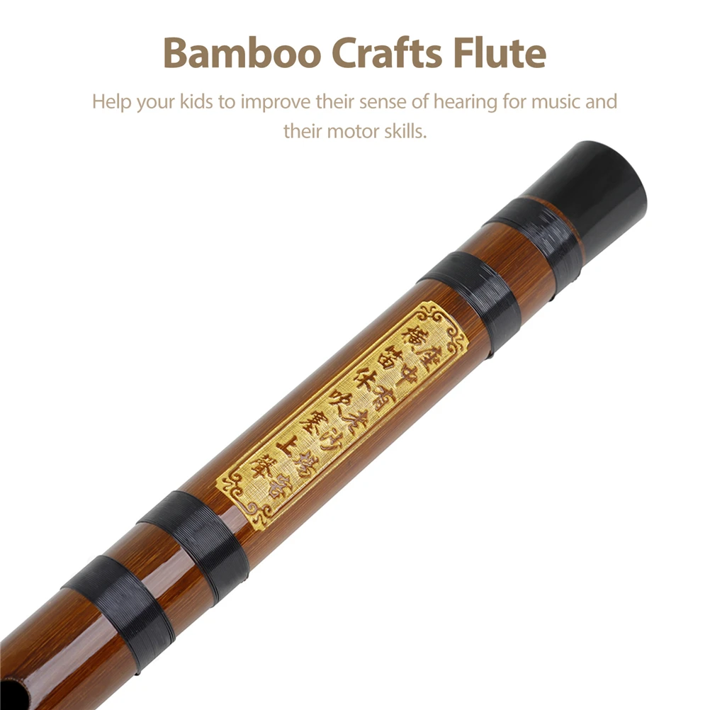 Caja de almacenamiento de instrumentos musicales portátil Dizi para principiantes, flauta de bambú china, adecuada para mejorar la audición de niños, 1 Juego