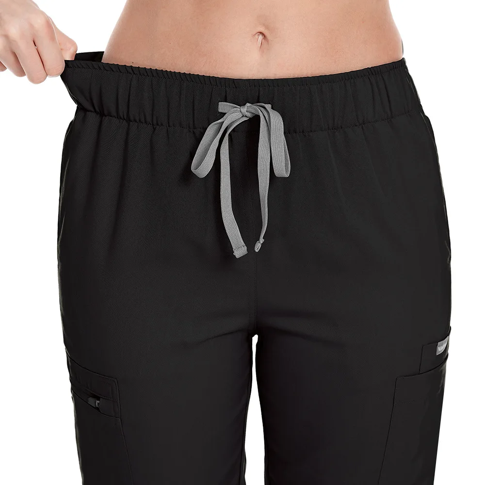 Pantalones de trabajo de cintura elástica, uniforme de médico y enfermera, pantalones finos transpirables para enfermera, ropa de trabajo de verano