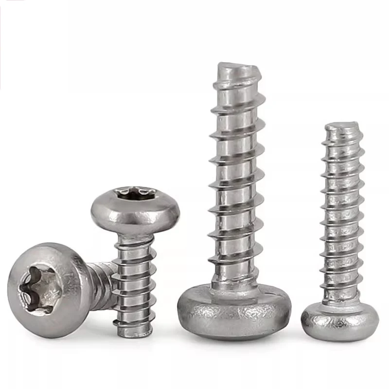 توركس عموم رئيس التنصت المسمار M2.2 M2.6 M2.9 M3 M3.5 M3.9 M4.2 الفولاذ المقاوم للصدأ ستة الفص جولة رئيس شقة الذيل الذاتي التنصت على مسامير