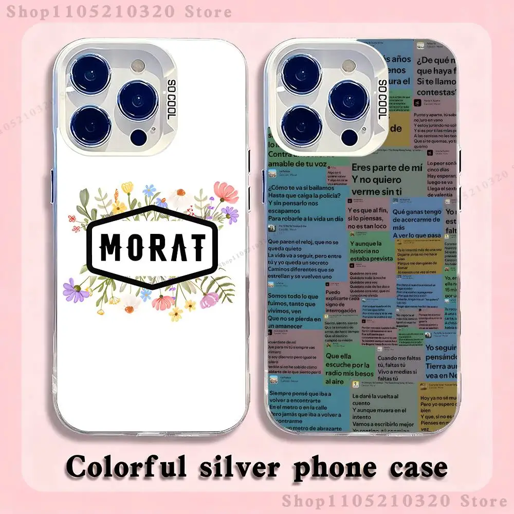 

M-Morat Band Phone Case For iPhone 17,16,15,14,13,12,X,8,Pro,Max,Plus,E,SE4,Air,Mini White IMD Matte