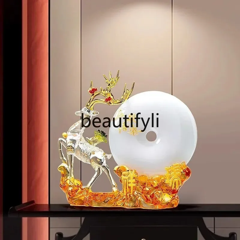 cn0420 غرفة المعيشة تلفزيون خزانة السلامة مشبك محظوظ الغزلان زخرفة ضوء الفاخرة الراقية الديكور #1