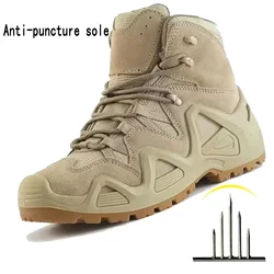 Skip DulBoots-Bottes imperméables pour hommes, bottes de travail de rinçage, bottes de randonnée en plein air, bottes d'escalade, chaussures de sécurité d'intervention militaire