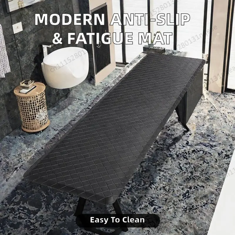 Kitchen Anti-fatigue Floor Mat PVC Waterproof and Oil-proof Ergonomic Mat Household and Commercial Chef Standing Mat