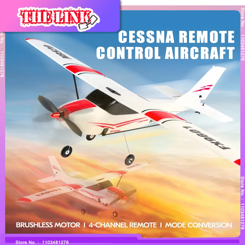 Coolbank 2.4GHz 4 Channel EPP Foam RC Airplane Fixed Wing RC Aircraft Cessna FX9601 Easy to Fly RC Glider for Beginners Adults