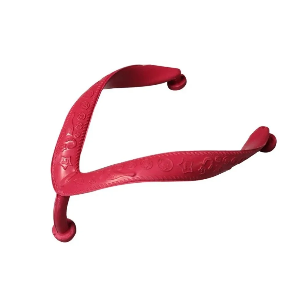 1 Pair Thai Style Thong Sandal Replacement Strap Rubber Solid Color Three-Point Clip Wear-Resistant Crossbody Straps
