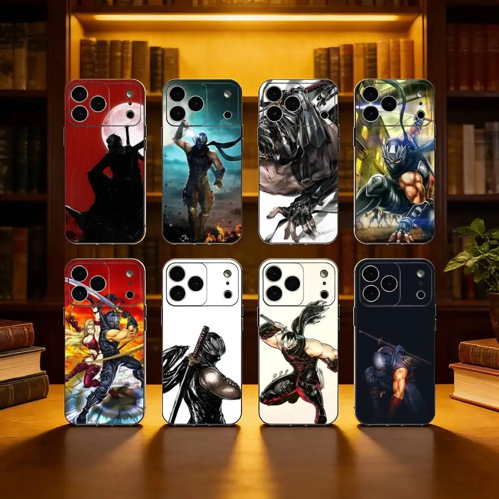 

Ninja G-Gaiden G-Game Phone Case For iPhone 17,16,15,14,13,12,11 Plus,Pro Max, Soft Silicone Black Cover