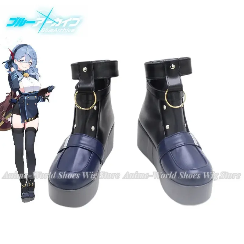 

Game Blue Archive Amau Ako Cosplay Shoes Halloween Carnival Boots PU Shoes Cosplay Props Custom Made