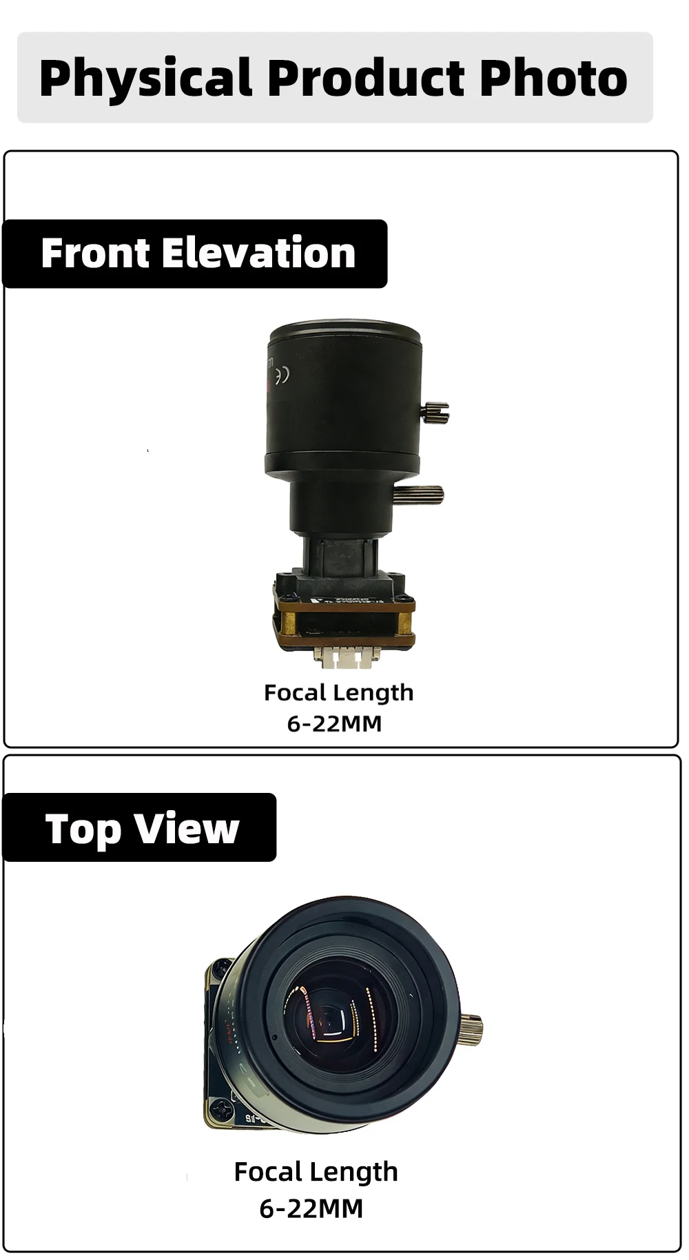 8MP IMX415 4K Farb-USB-Kameramodul, 30fps Mit 6-22mm Manueller Varifokal-Linse, UVC Plug-and-Play Industrie-Webcam für Überwachung – Detail 4