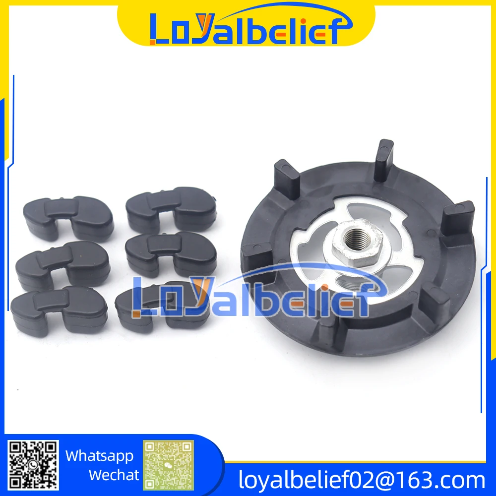 5SE09C 5SL12C 5SEU12C 6SEU14C 6SEU17C 7SEU17C Gumowa piasta sprzęgła sprężarki powietrza do Toyota AUDI BMW SKODA SEAT — zdjęcie 4