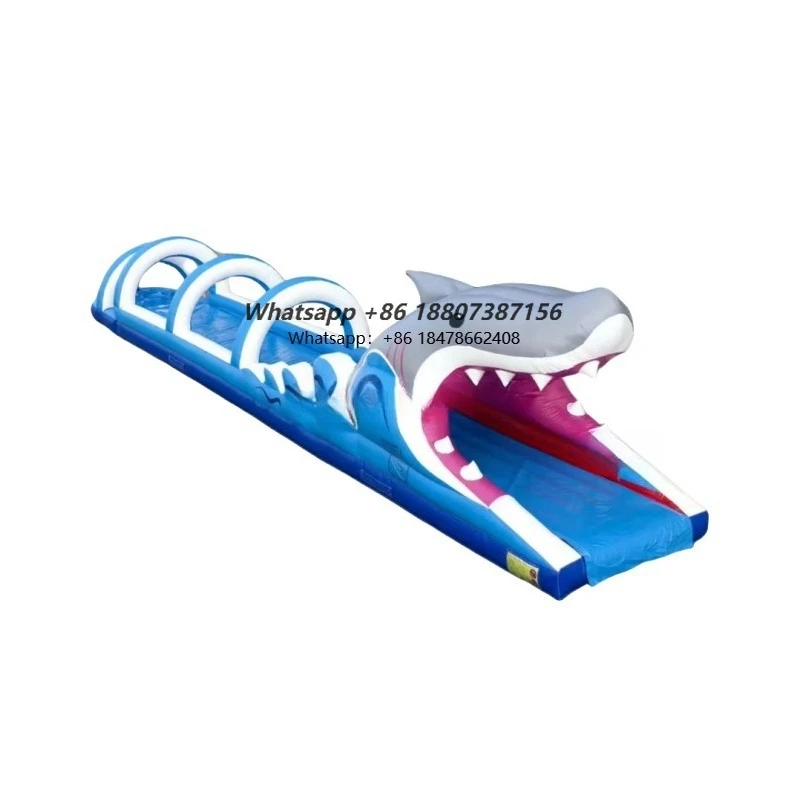 Large Inflatable Shark Belly Slide Inflatable Slip N Slide Shark Water Slide