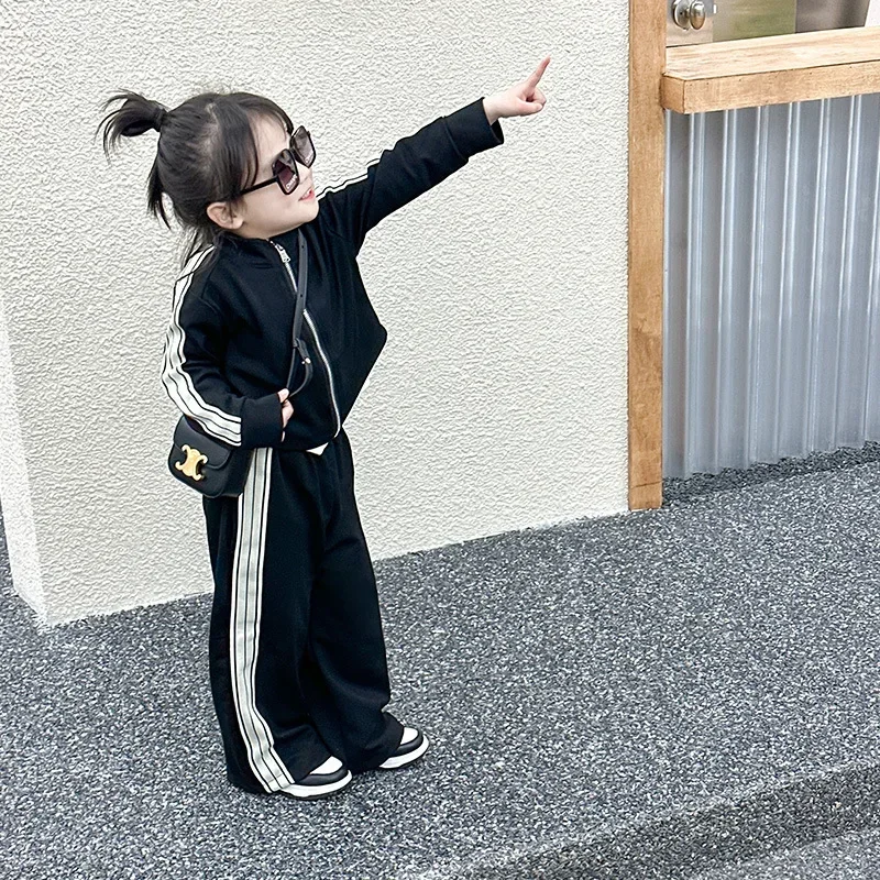 Zestawy odzieży dziecięcej Dziewczęca bluza z kapturem + spodnie 2 szt. Zestawy ubrań dla dzieci Dziewczyny Baby Girl Strój Zestaw dziecięcych ubrań butikowych