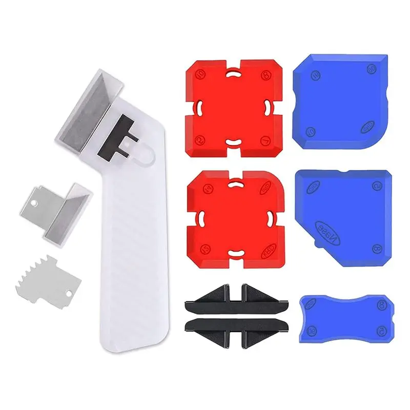 [A38F!NEW!】 11 Piece Set,Professional Caulking Tool Kit,Silicone Caulking Tool Kit,Sealant Finishing Tools And Caulking Removal