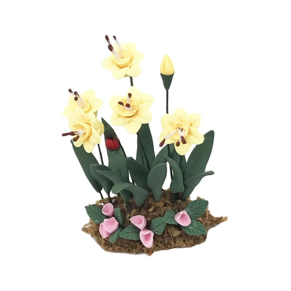 1Pcs Mini House Accessory Resin Crafted Mini Plant Decor for Kids Imaginative Play Household Companion Educational Learning Tool